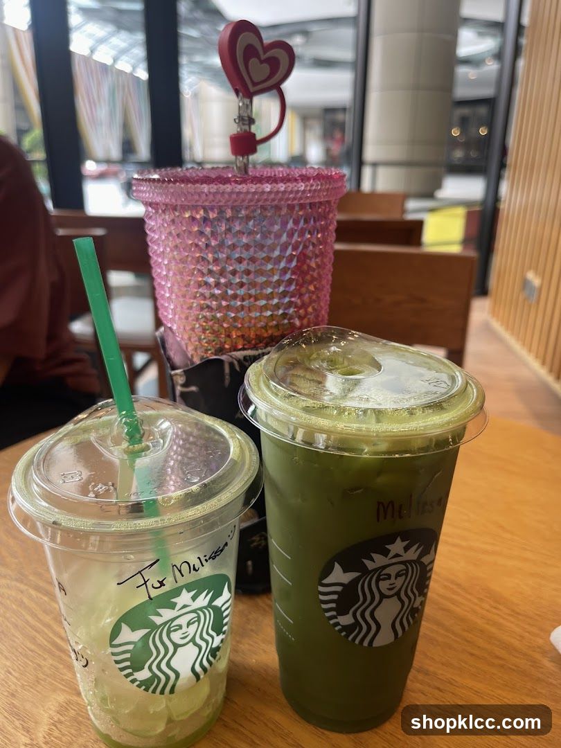 Starbucks Drinks with Pink Cup Holder