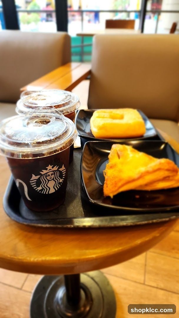 Starbucks Coffee and Pastries