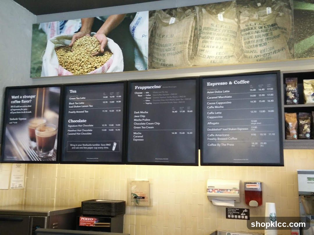 Starbucks Menu Board