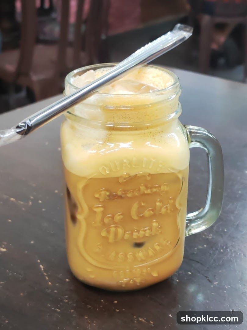 Iced Coffee in Mason Jar