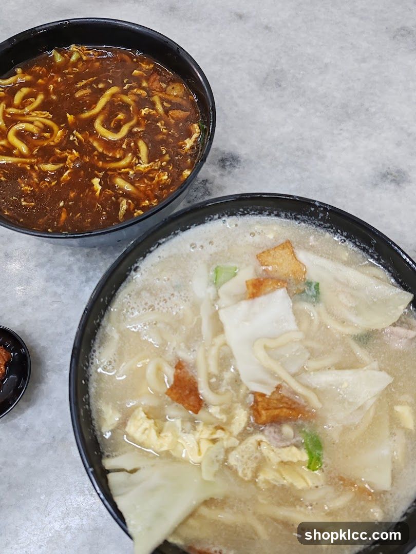 Noodle Bowls on Table