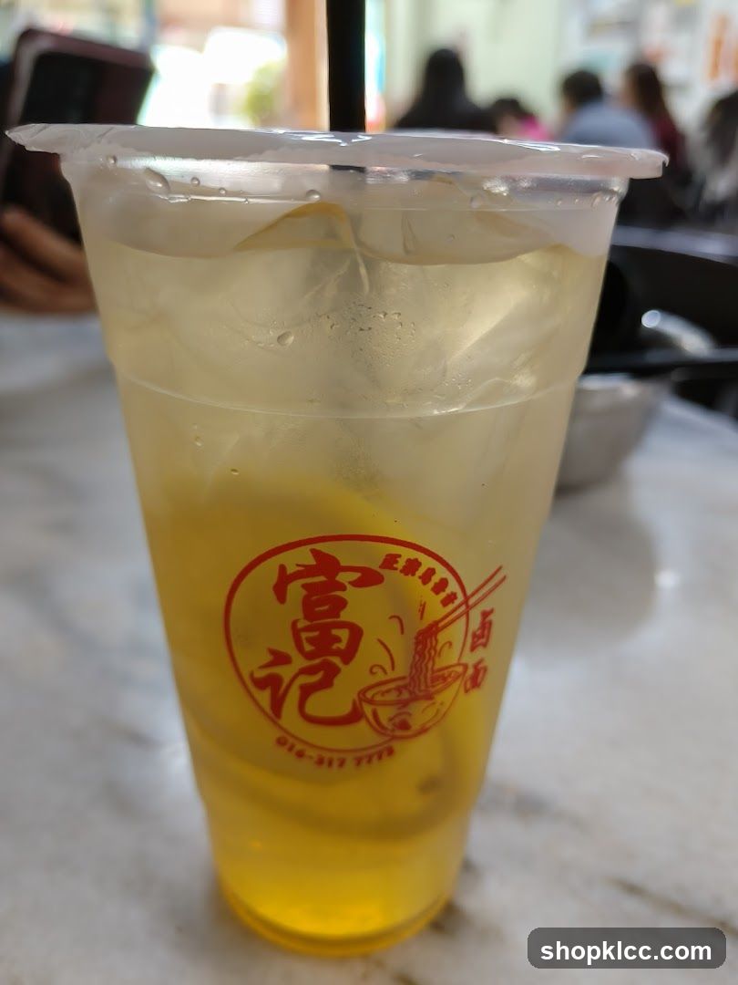 Iced Drink at Fuh Ji Noodle Shop