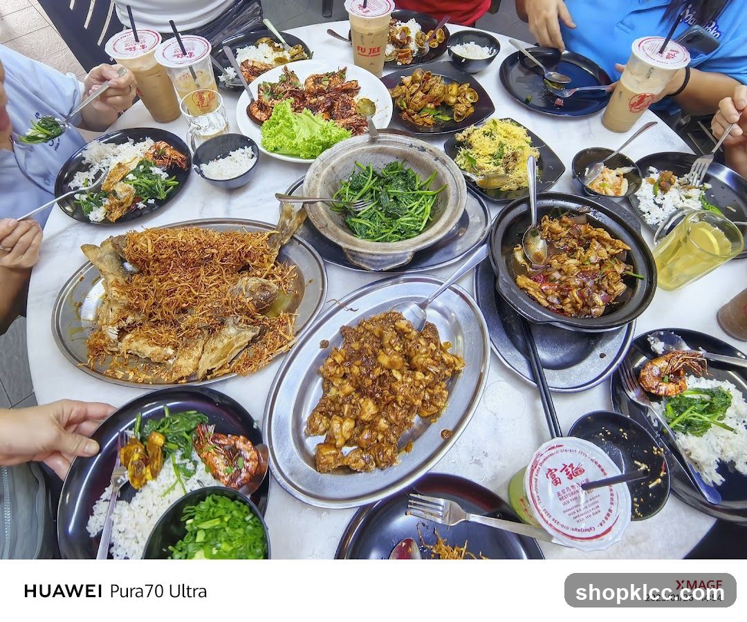 Group Meal at Restaurant