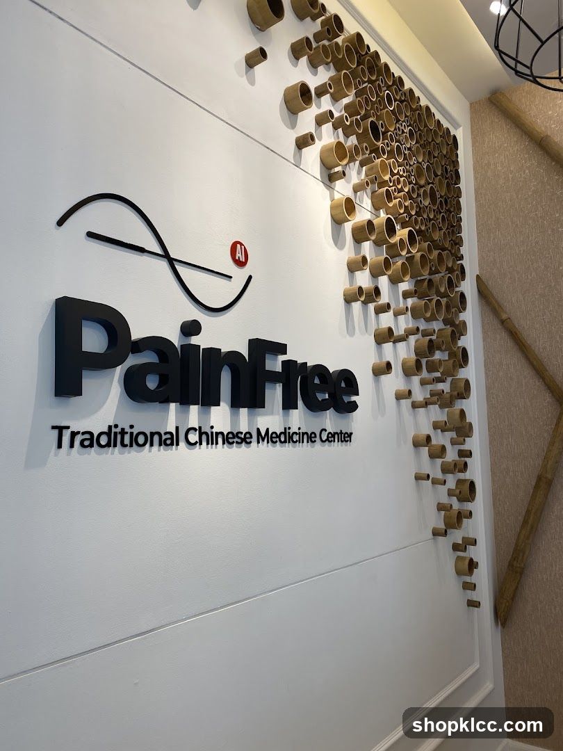 PainFree Traditional Chinese Medicine Center Interior Signage