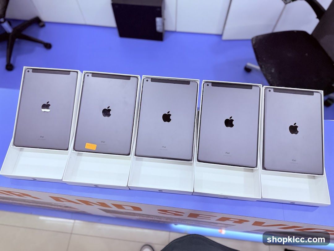 Five iPads in Boxes