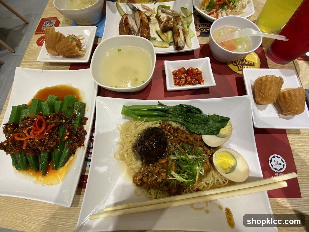 Table with various dishes