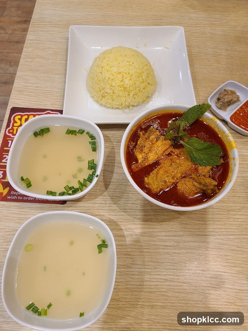 Curry Chicken Rice Meal