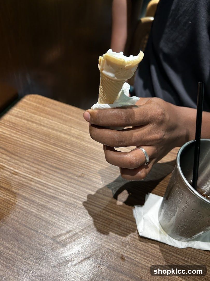 Ice Cream Cone and Drink