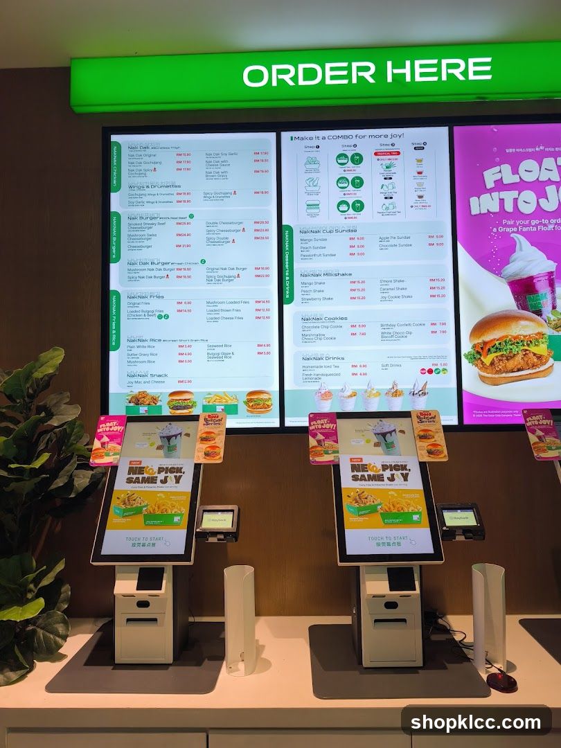 Order Here Menu