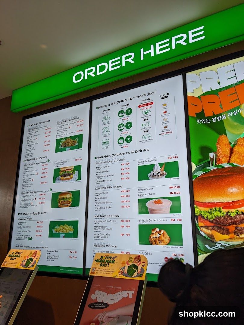 NAKNAK Menu