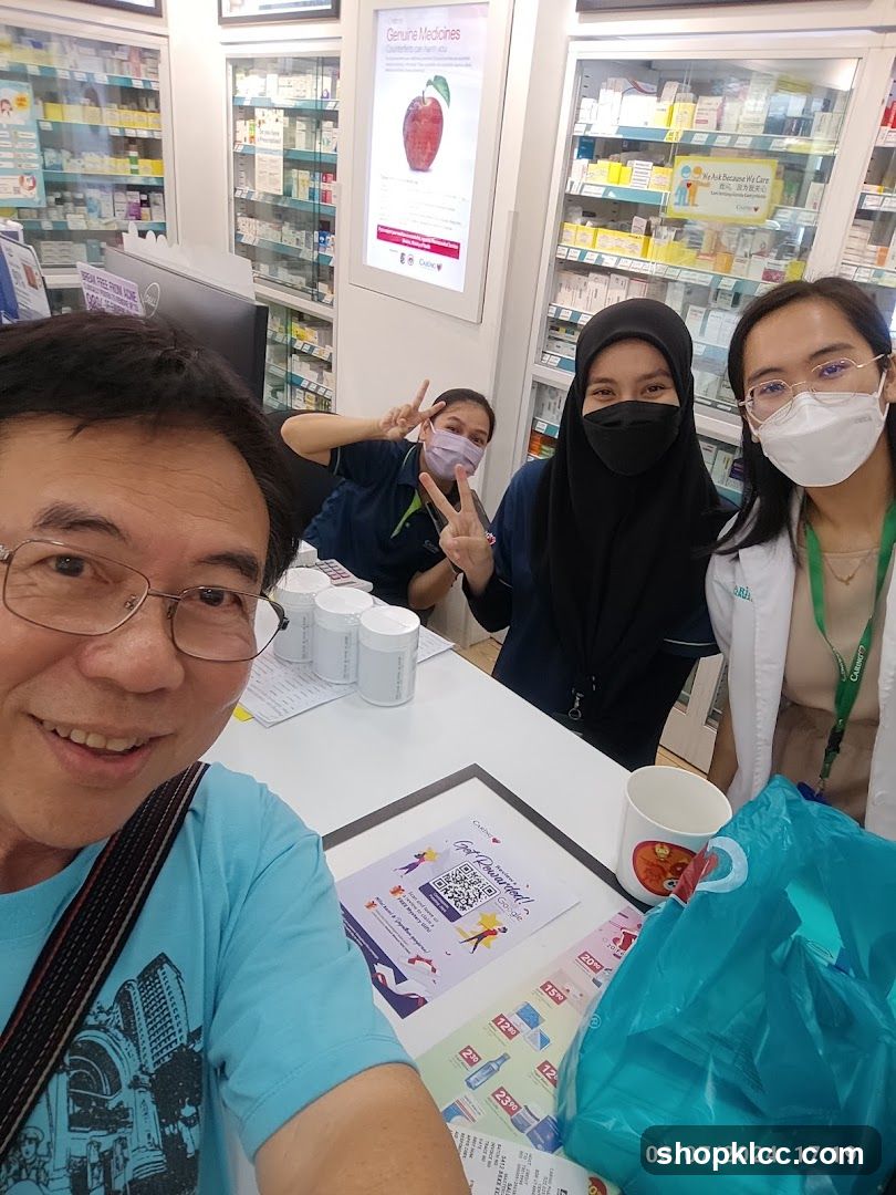 Pharmacy Staff and Customer