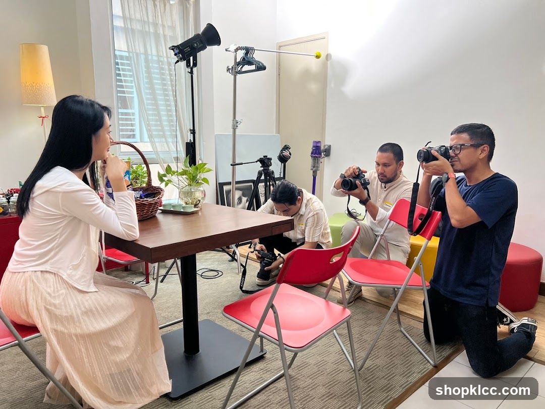 Photoshoot in progress