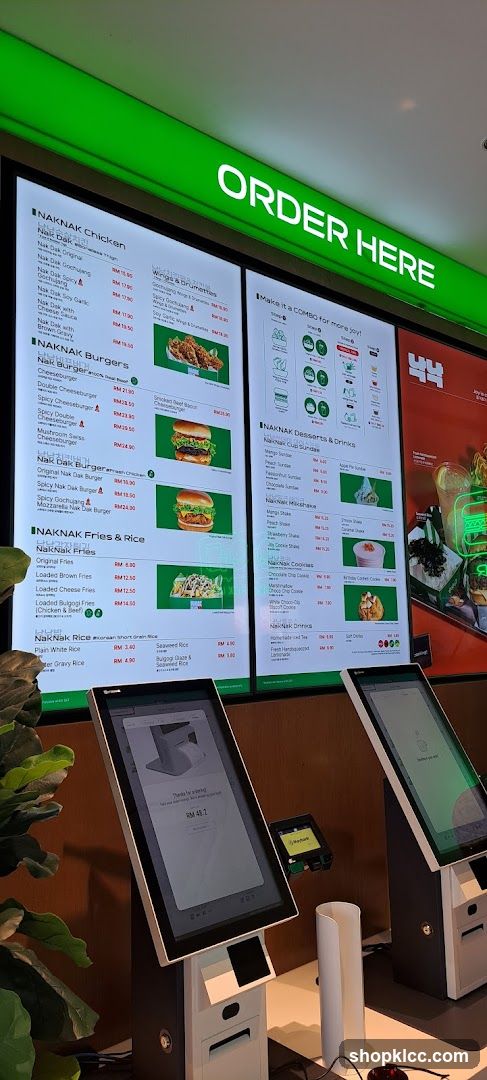 NAKNAK Menu