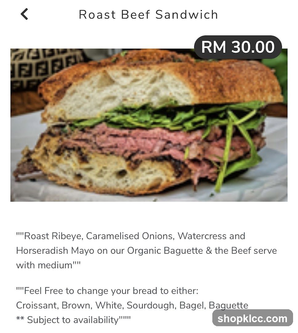 Roast Beef Sandwich
