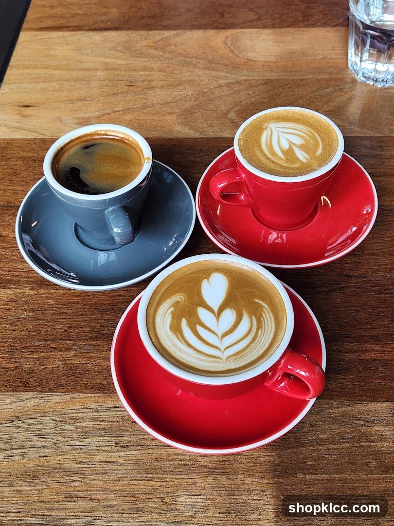 Three Coffee Drinks