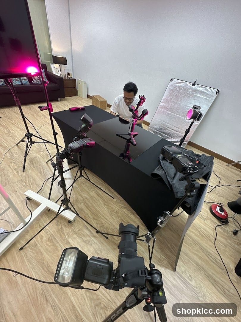 Product photography setup