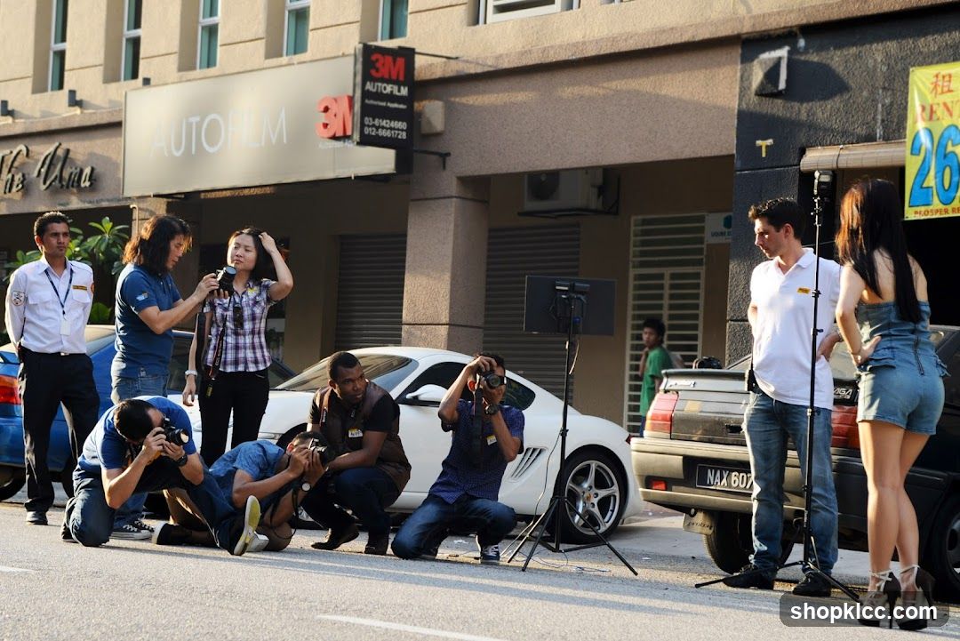 Photoshoot in progress