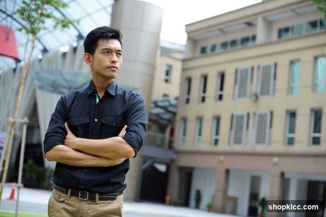 Man posing outdoors