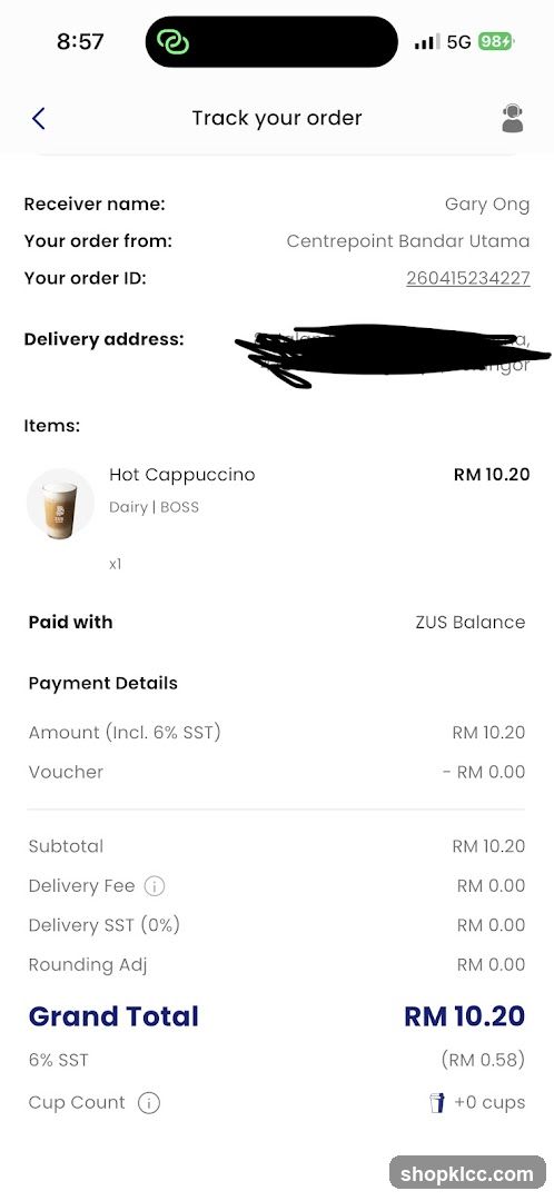 Order Confirmation
