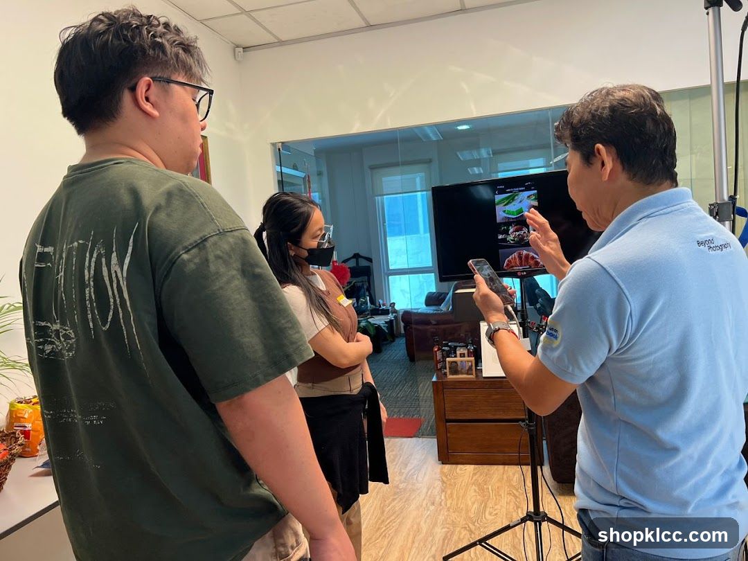 People looking at a screen