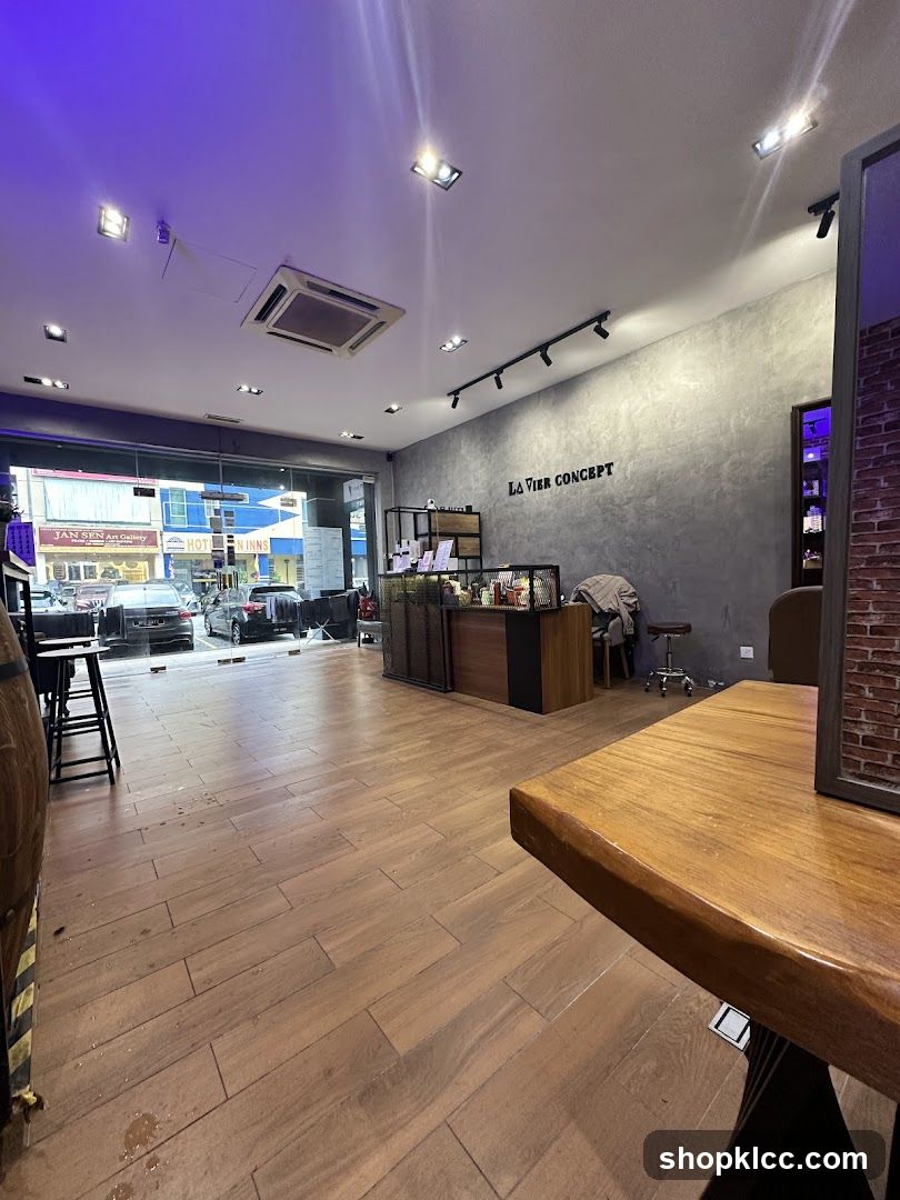 Interior of a modern cafe