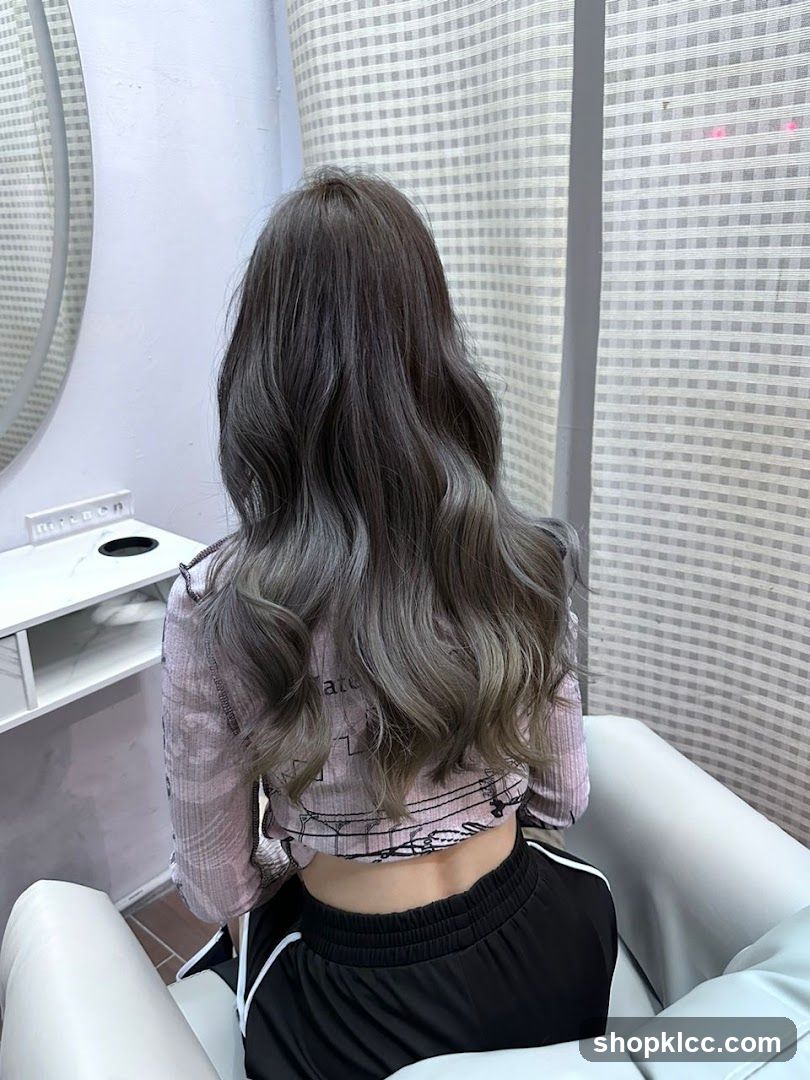 Woman with Wavy Ash-Blonde Hair