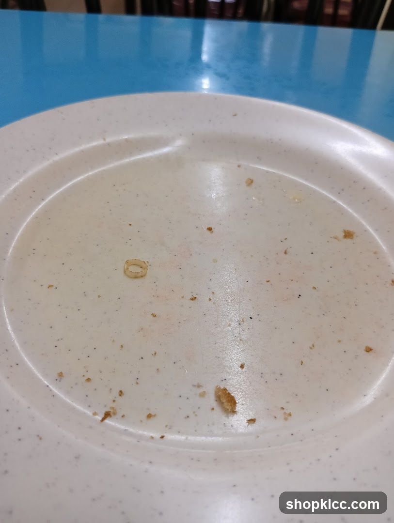 Dirty Plate with Crumbs