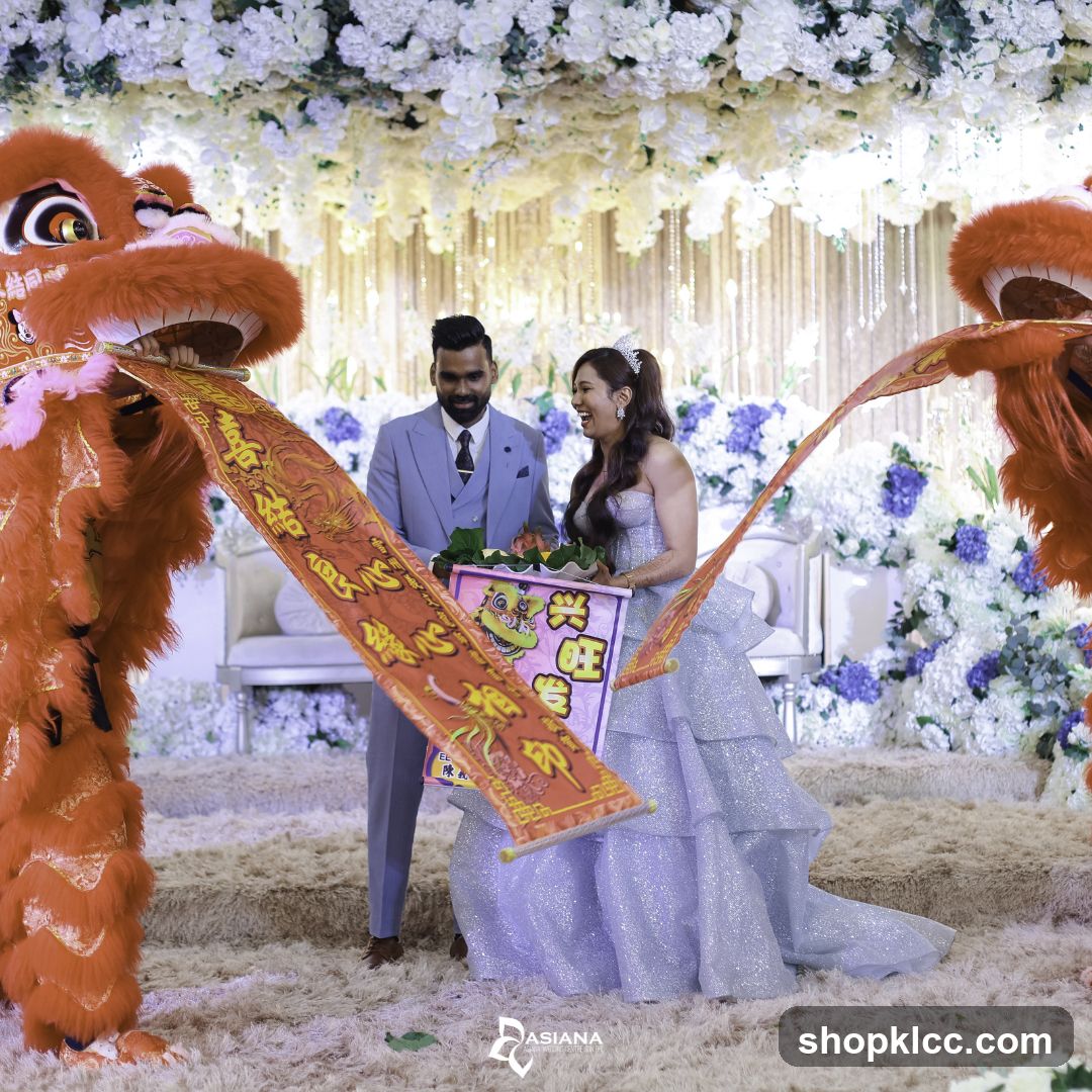 Wedding Ceremony with Lion Dance