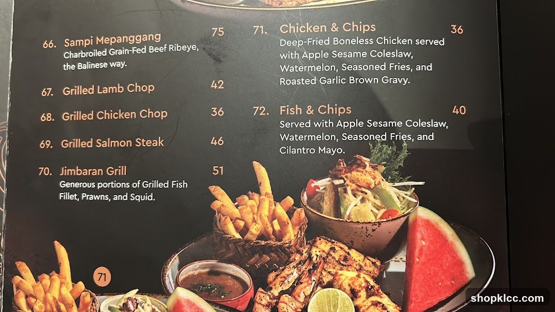 Menu Items
