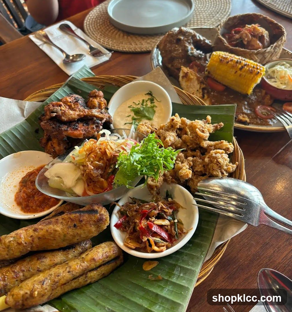 Platter of Indonesian Food