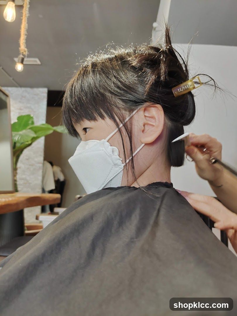 Haircut in Progress