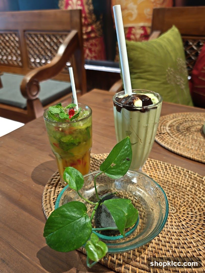 Two refreshing drinks on a table
