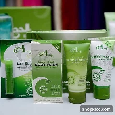 Alhaj Skincare Products Display