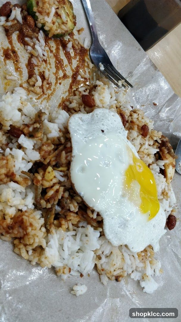 Nasi Lemak with Fried Egg