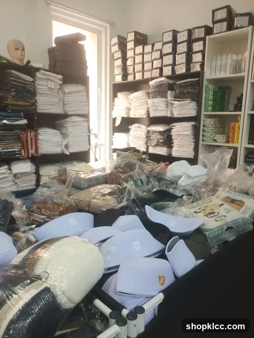 Stockroom Interior with Textiles and Apparel
