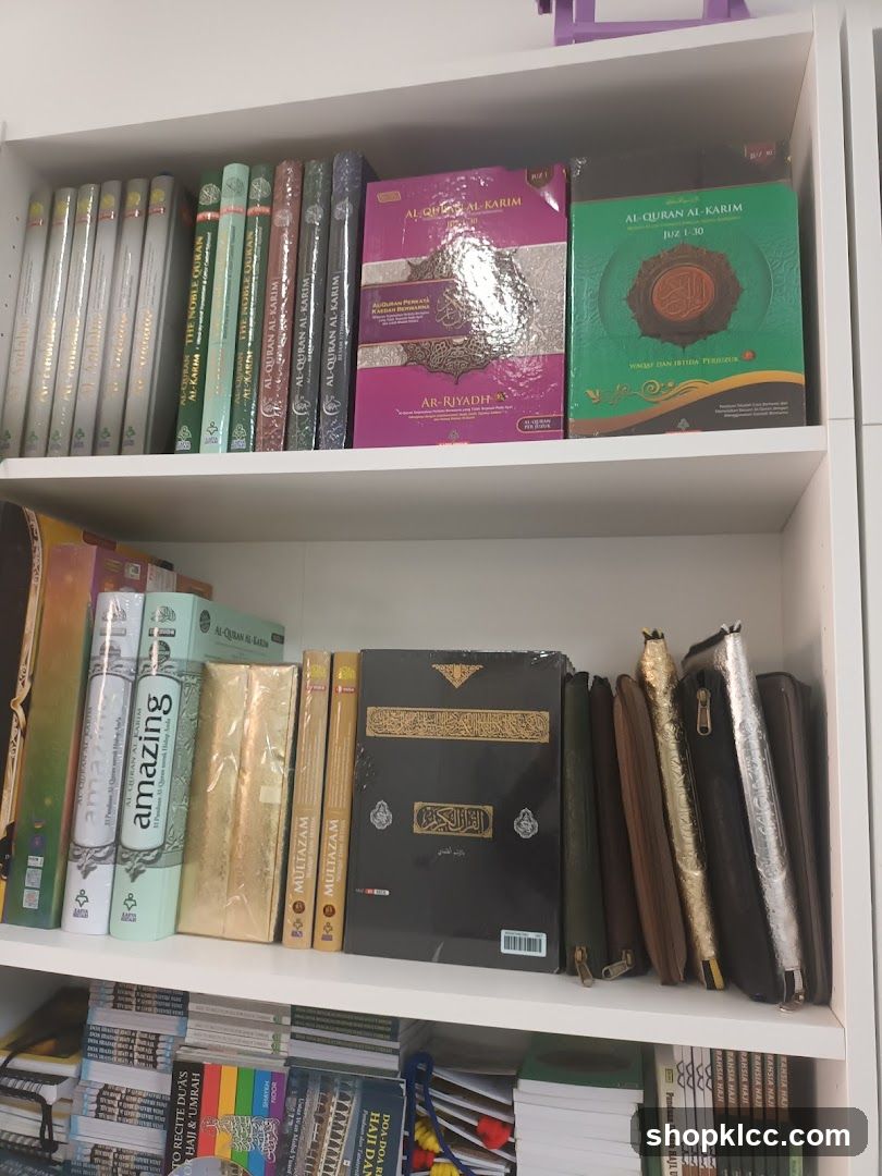 Bookshelf with Islamic Texts