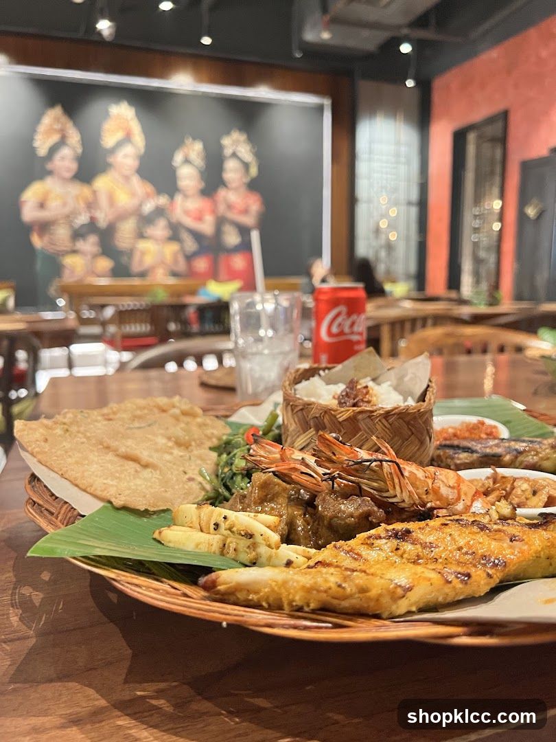 Platter of Indonesian Food