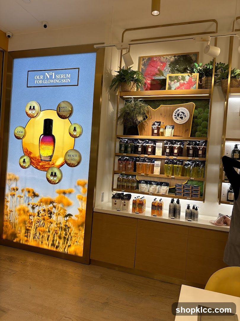 Skincare Products Display