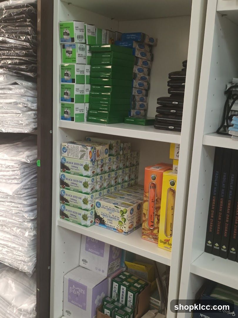 Shelved Products in Store Interior