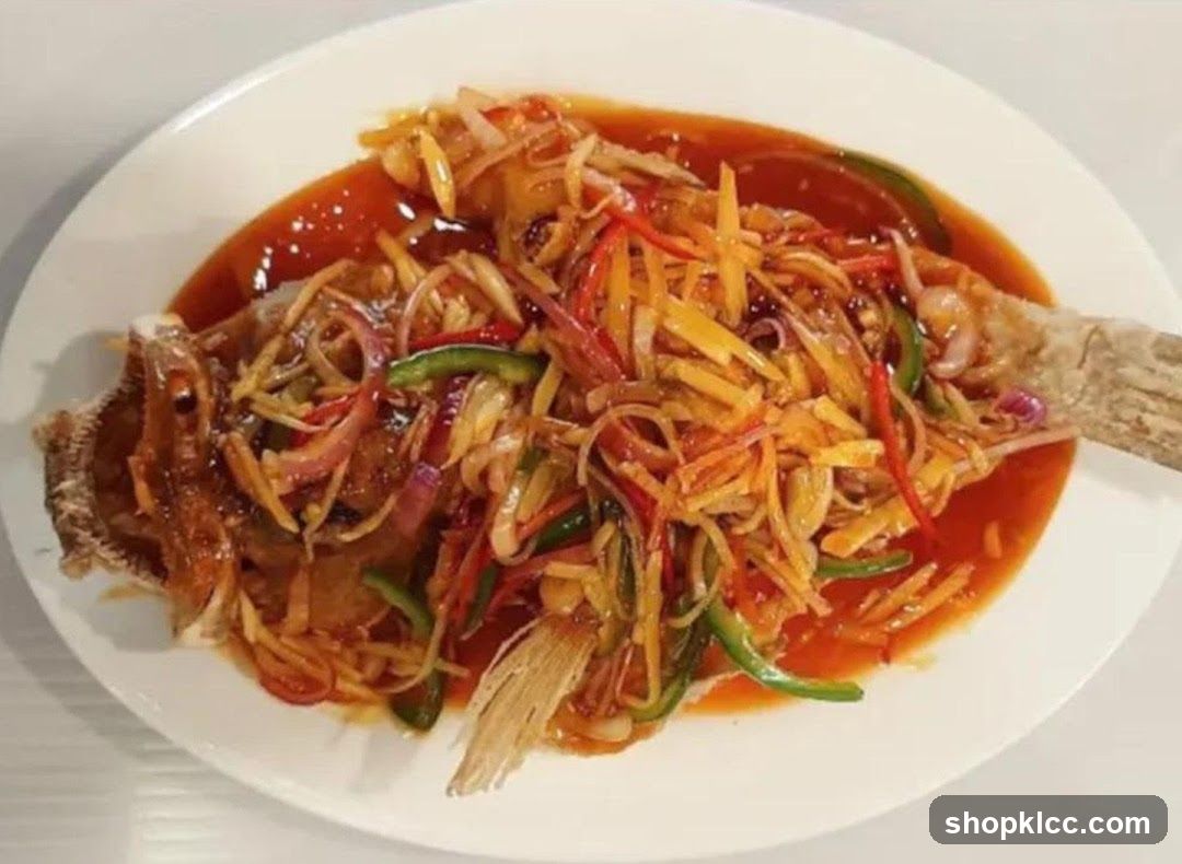 Whole Fried Fish with Sweet and Sour Sauce