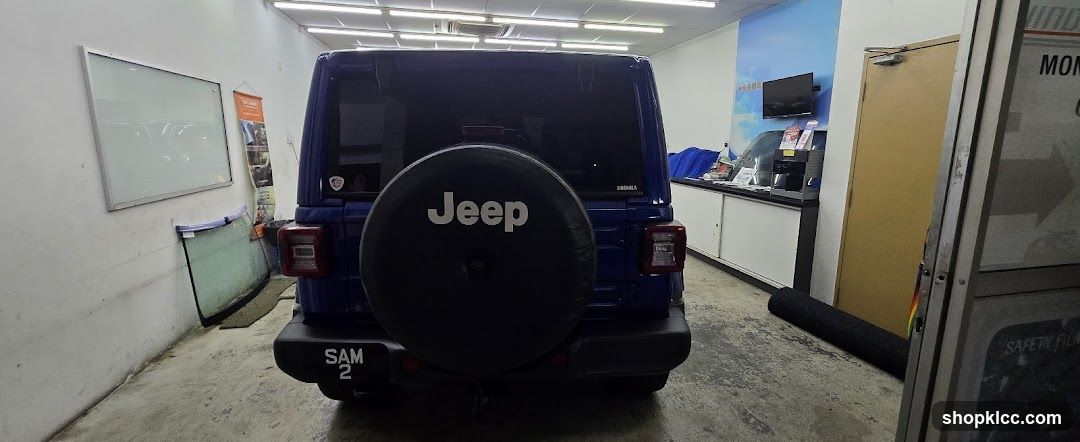 Jeep in Shop Interior