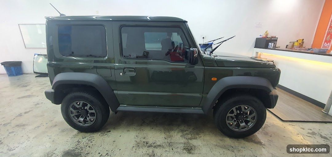 Green SUV Interior View