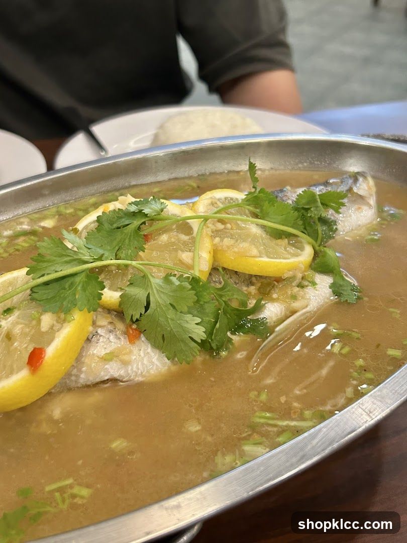 Steamed Fish with Lemon and Cilantro