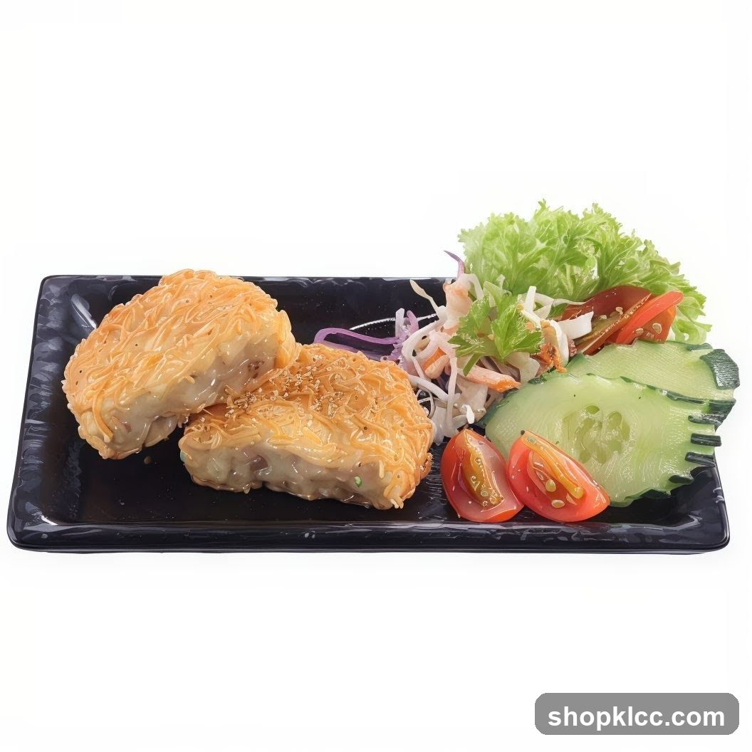 Fried Patties with Salad