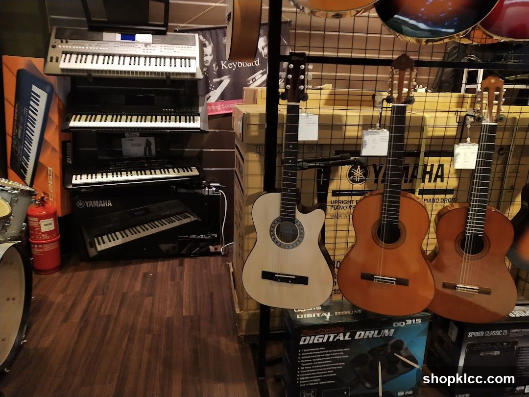 Music Store Interior Display