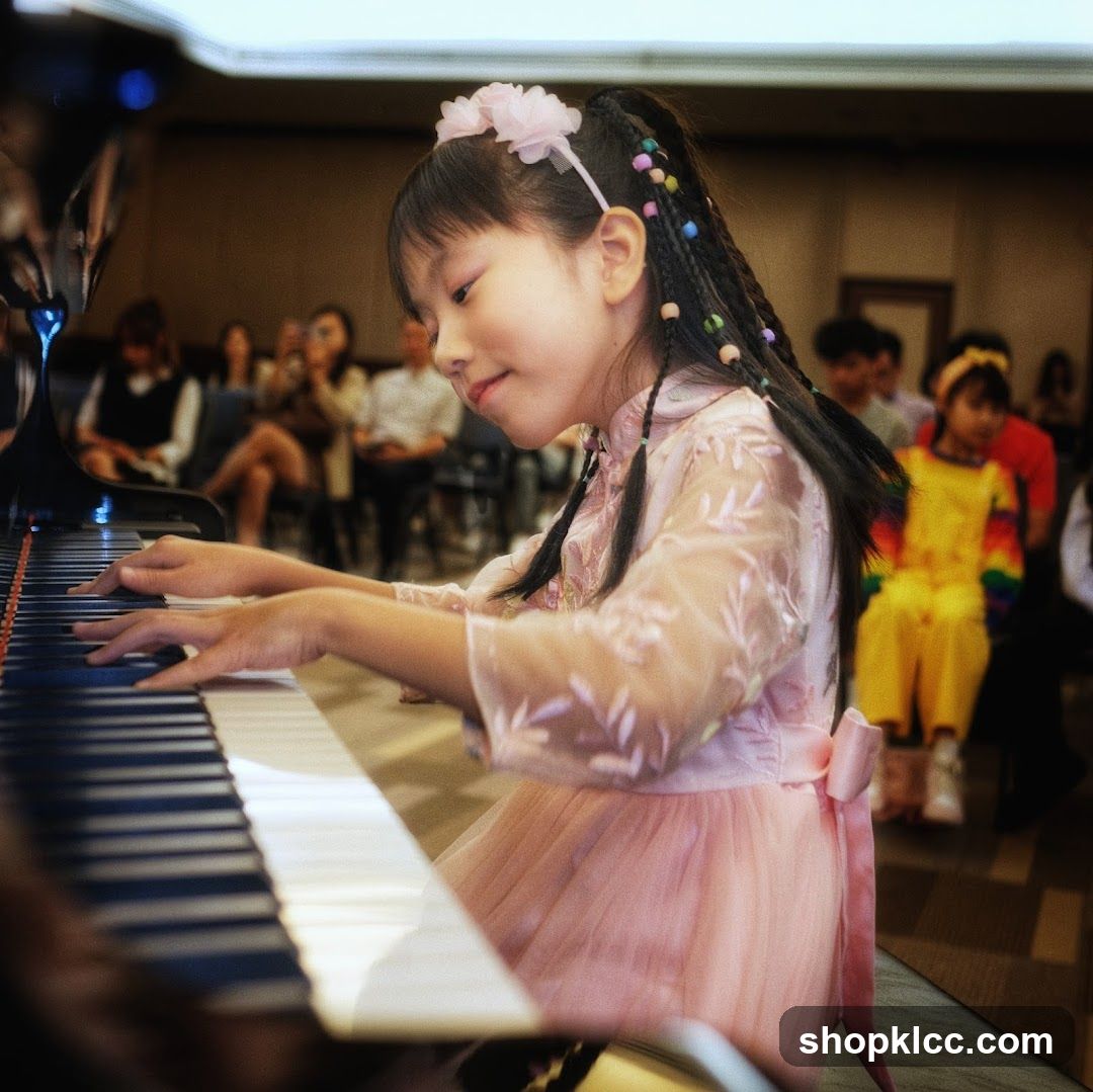 Little Girl Playing Piano