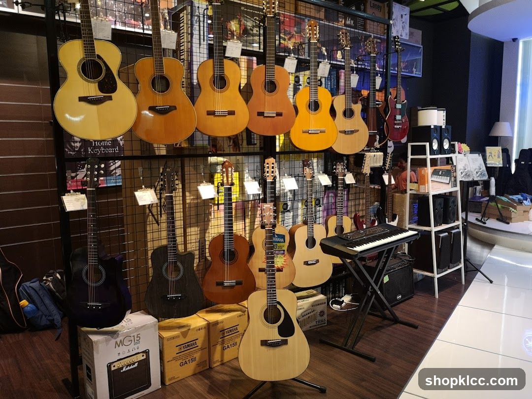 Music Store Interior Display