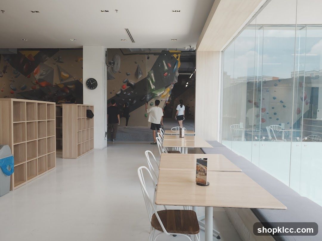 Indoor Rock Climbing Gym Interior