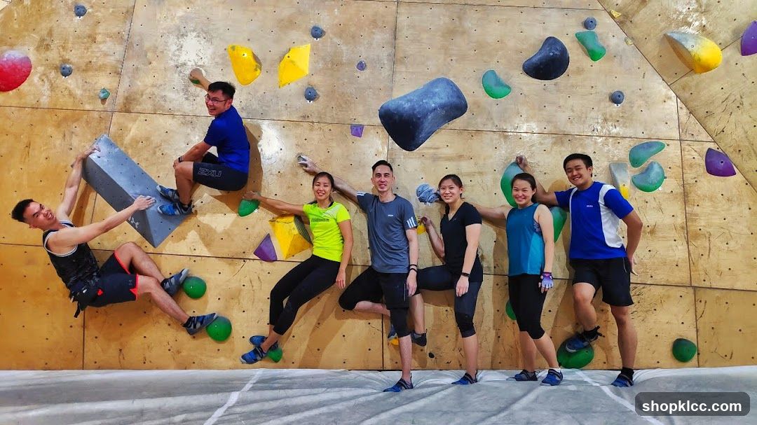 Indoor Rock Climbing Group Photo