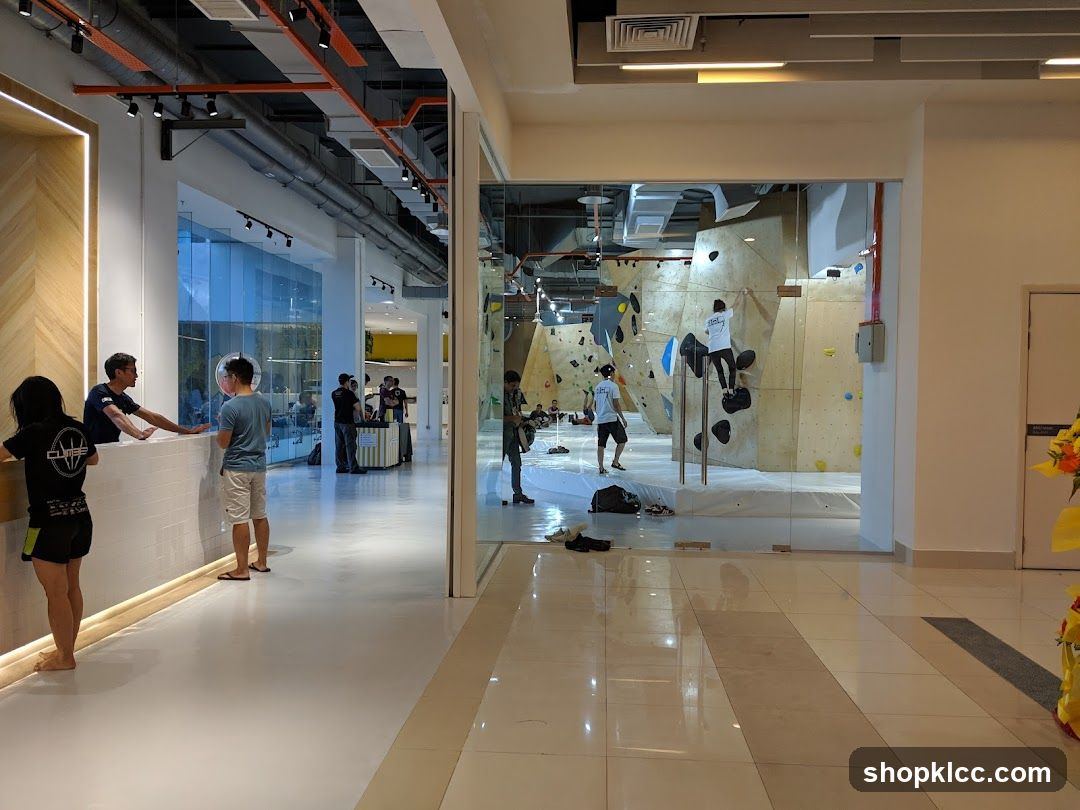 Indoor Climbing Gym Interior
